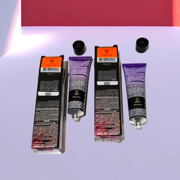 Redken Chromatics 2 Tubes Permanent Ammonia-free Hair Color Light Copper Brown - Picture 7 of 15